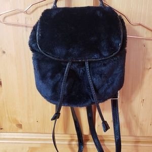 Steve Madden Faux Fur Mini Backpack